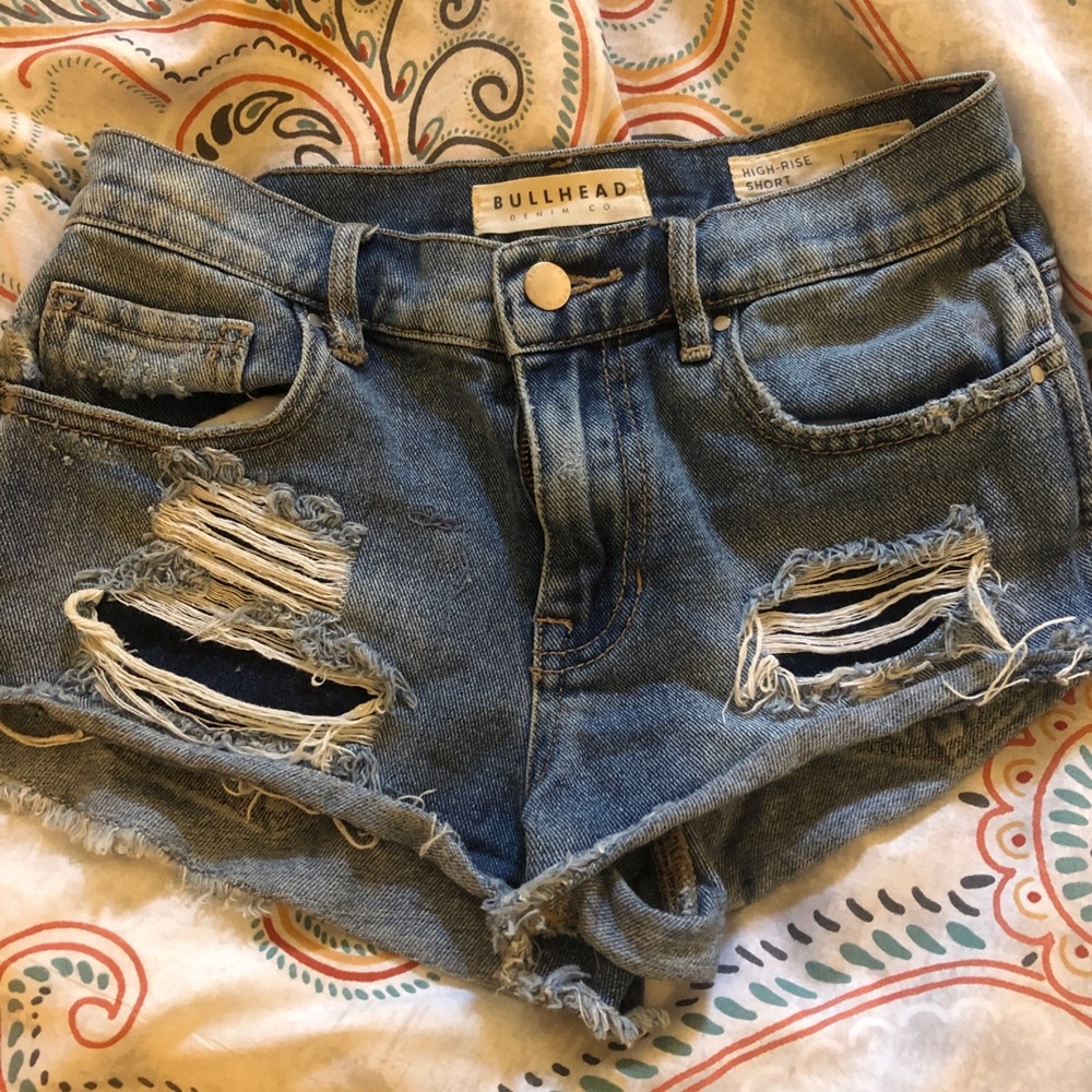 Pacsun Bullhead Ripped Denim Shorts